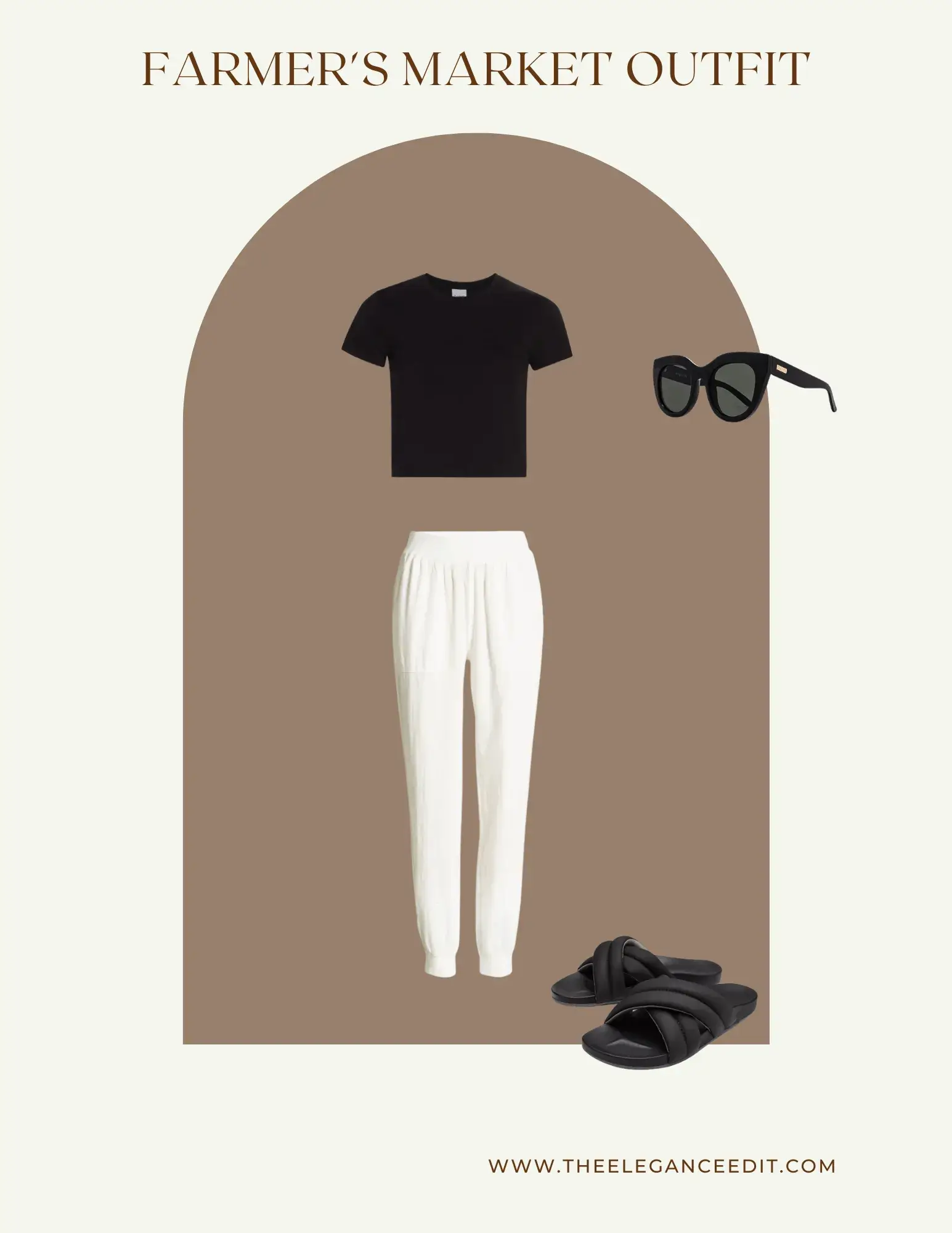 athleisure outfit farmer's market