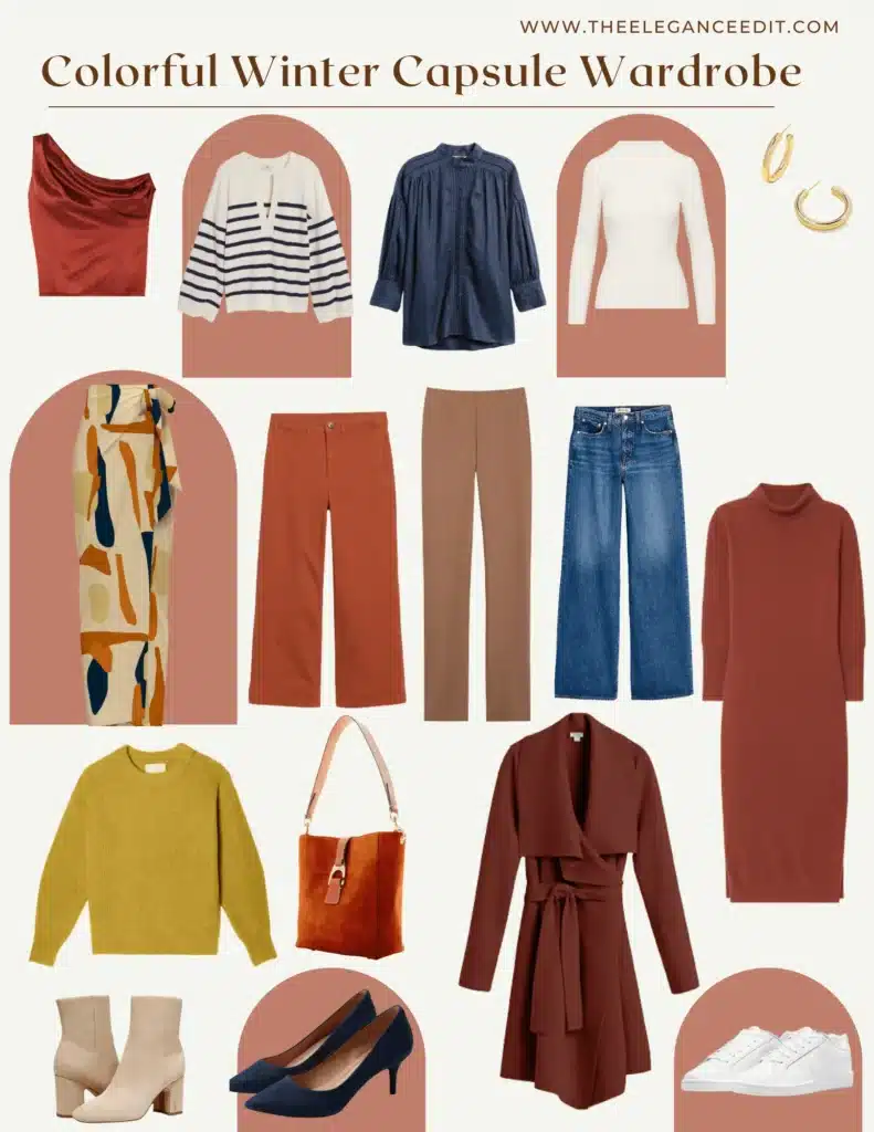 Colorful Winter Capsule Closet