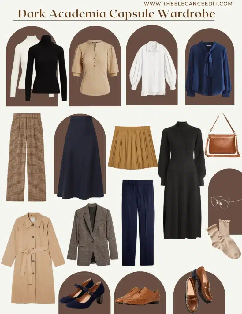 Dark Academia Capsule Wardrobe