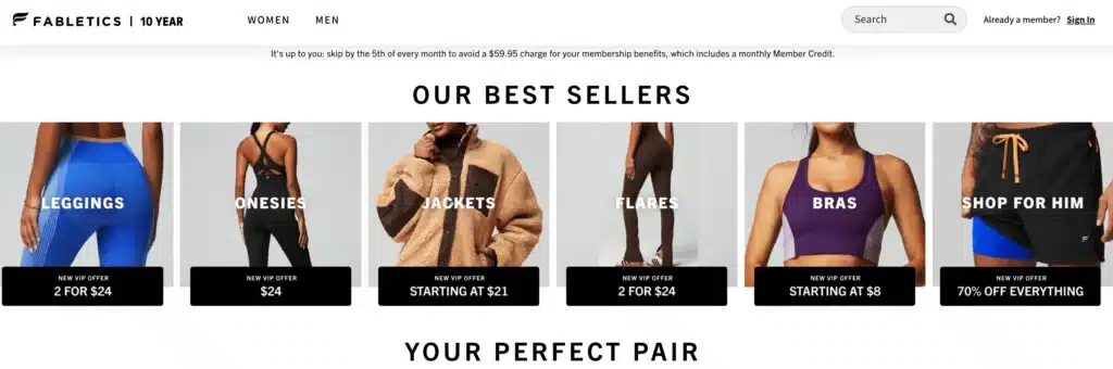 Fabletics brands like Lululemon