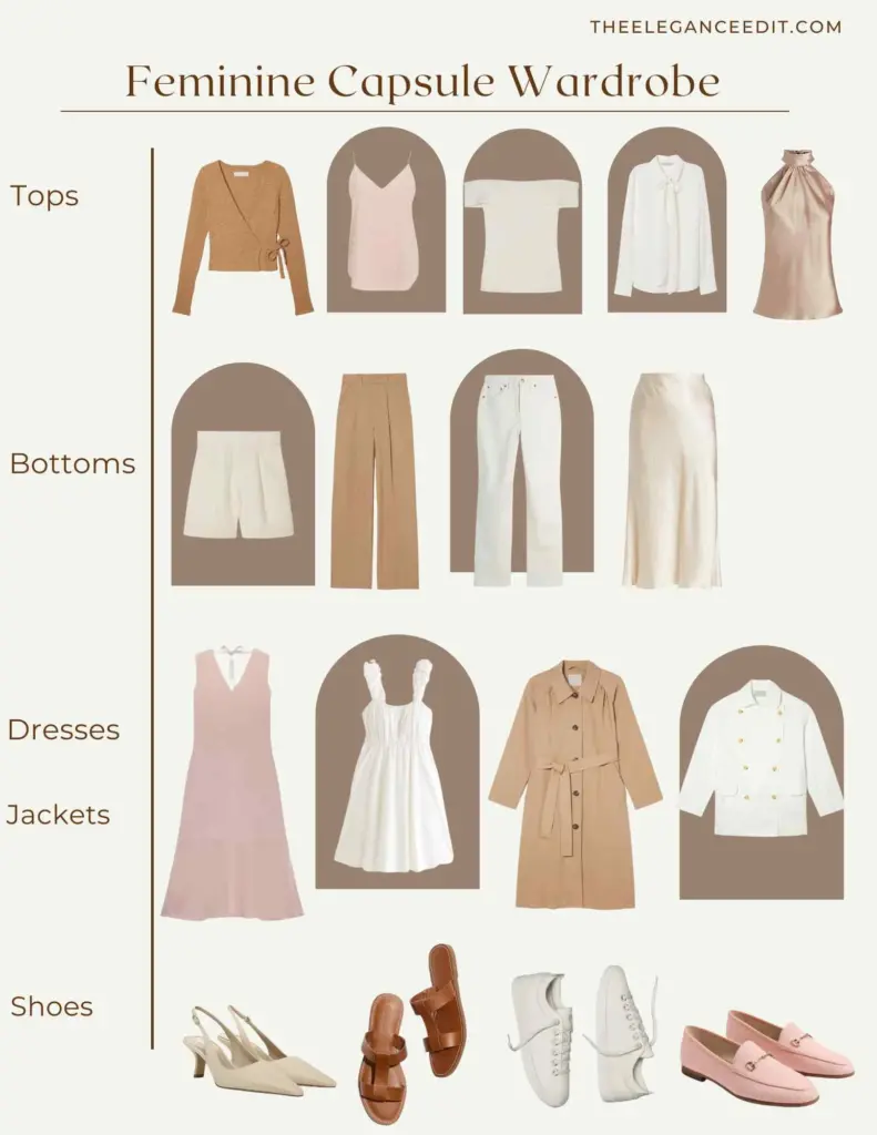 feminine capsule wardrobe