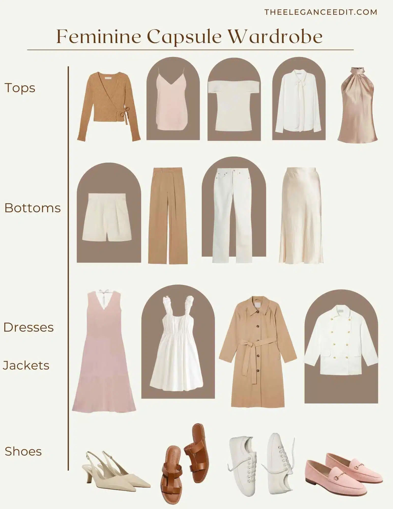 feminine capsule wardrobe