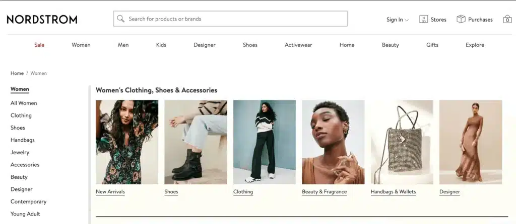Nordstrom womens clothing, shoes, and accessories