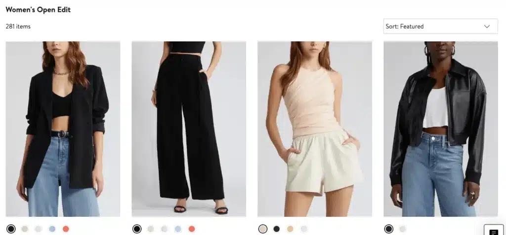 open edit womens clothing