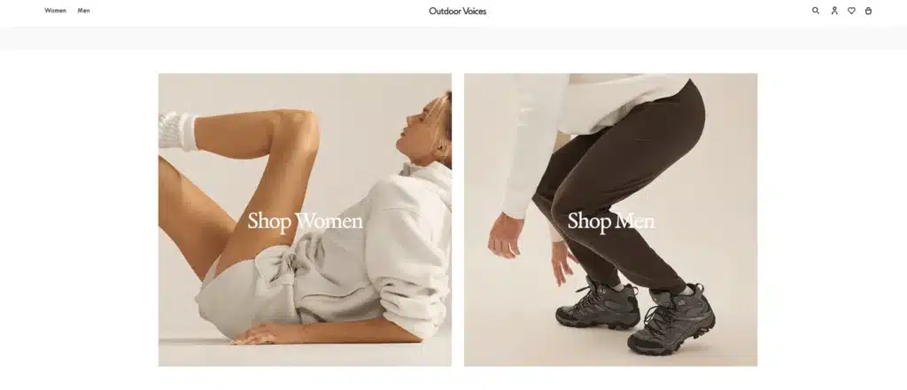 Outdoor Voices men and womens activewear