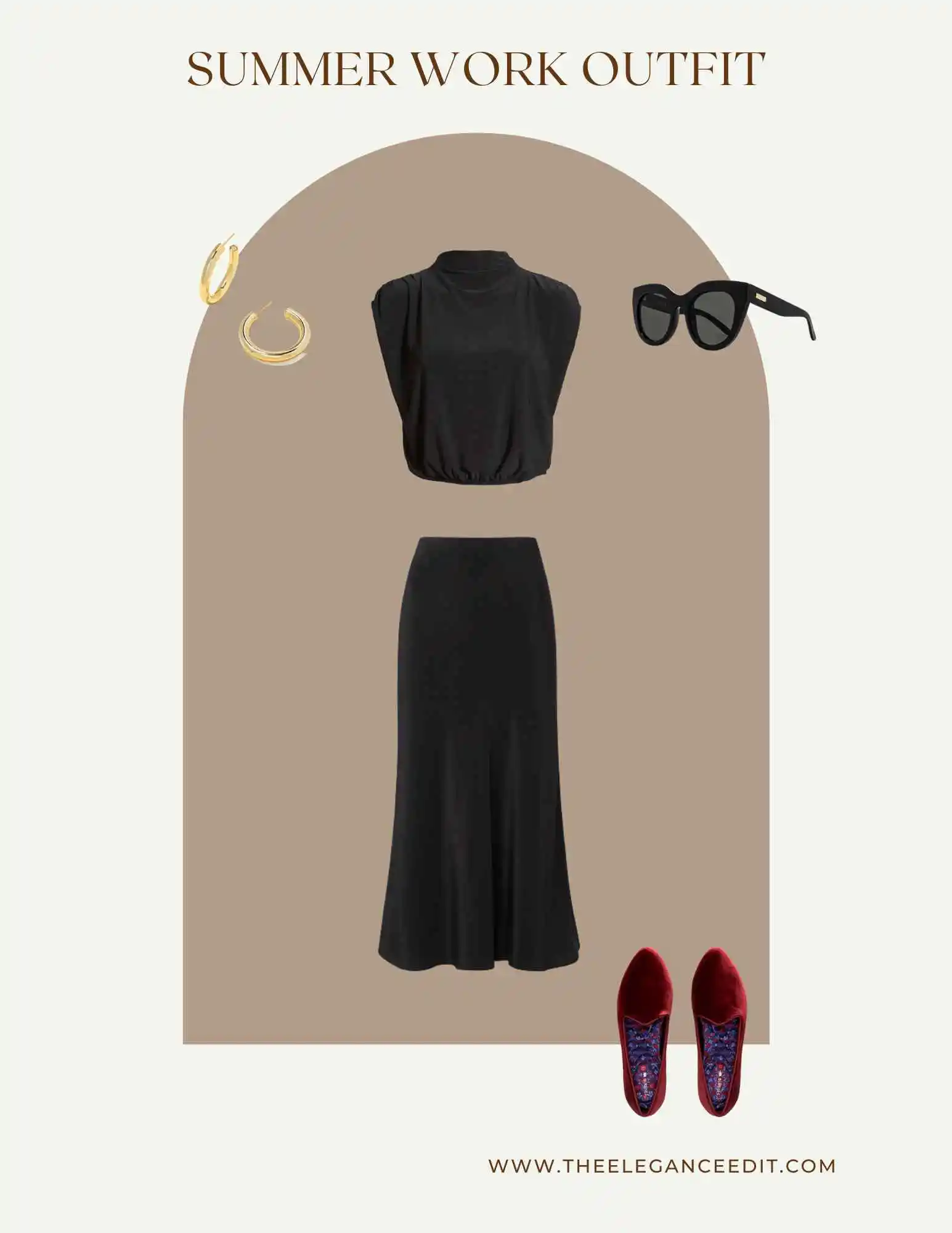work wardrobe capsule outfit for summer