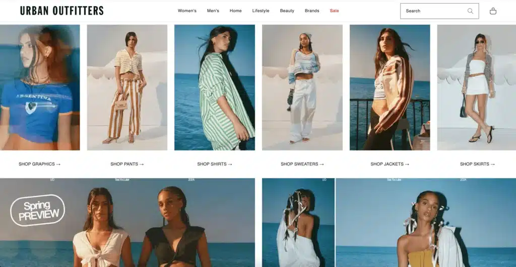 Urban Outfitters clothing pants, sweaters, and skirts for women
