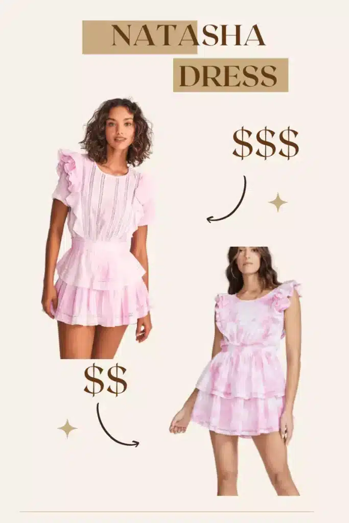Ruffle mini dress pink