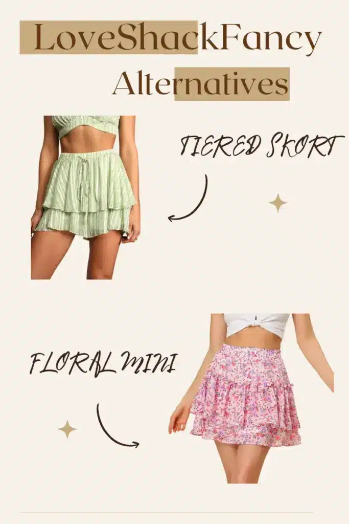 LoveShackFancy Dupes Skirts