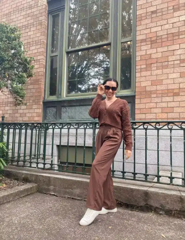 fall caspsule wardrobe outfit idea monochrome