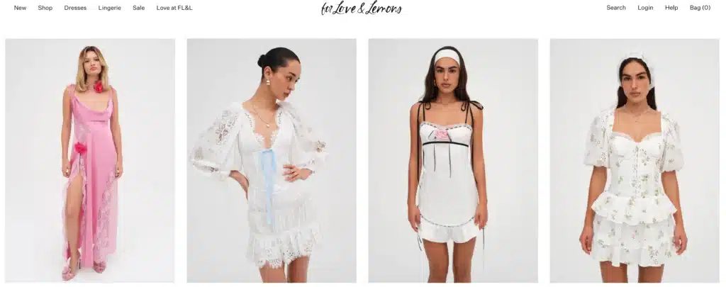 For love and lemons dresses