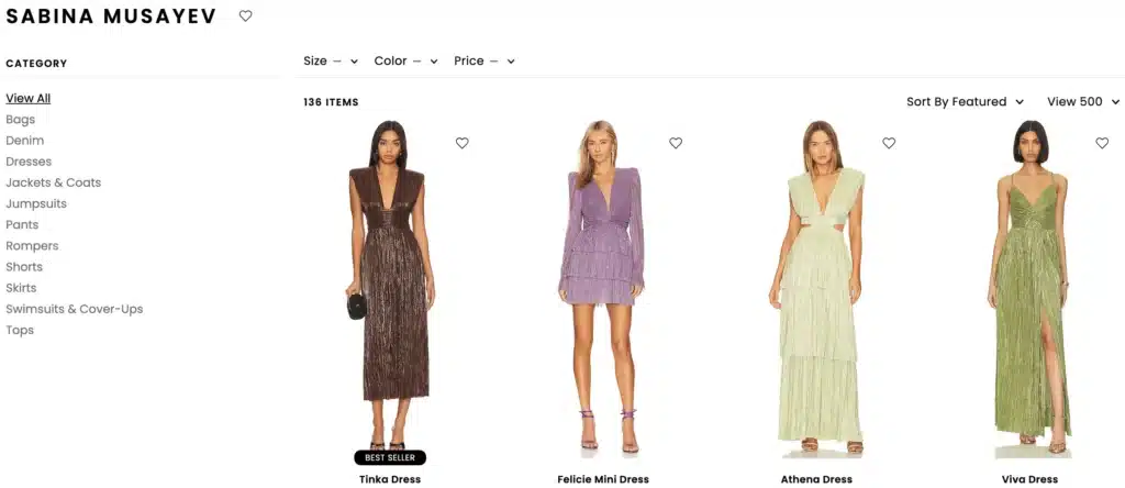 Sabina Musayev designer dress brand