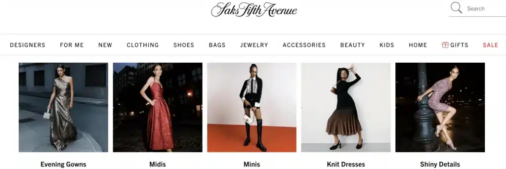 saks 5th ave best dress brand