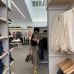 woman shopping for capsule wardrobe items