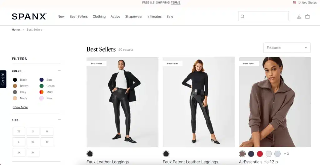 SPANX womens essential clothing