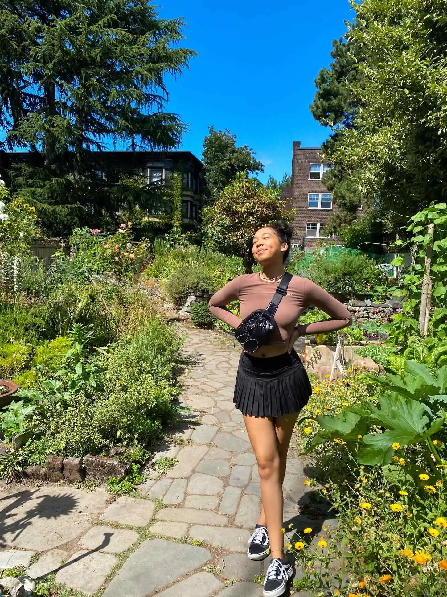 sunny day athletic casual outfit