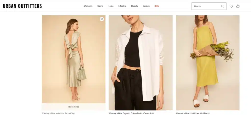 Whimsy+Row silk dress and linen shirt and. Urban Outfitters
