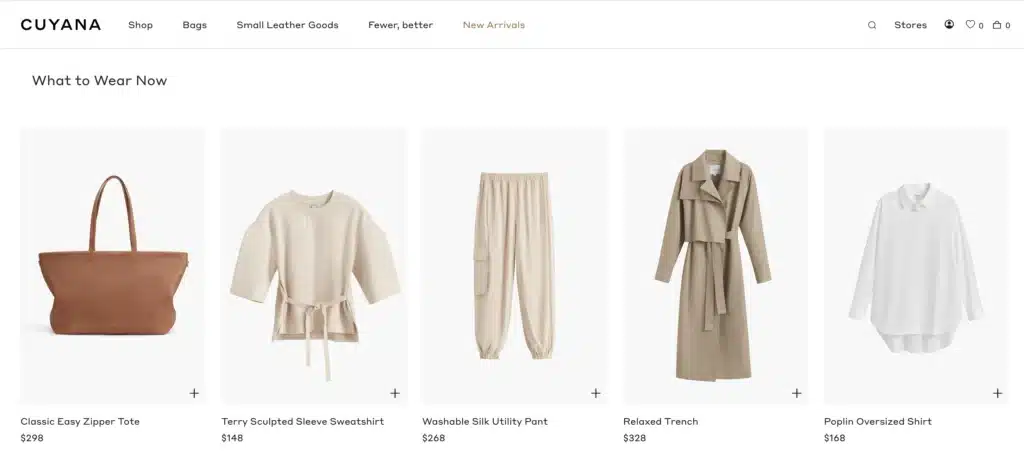 Cuyana capsule wardrobe essentials