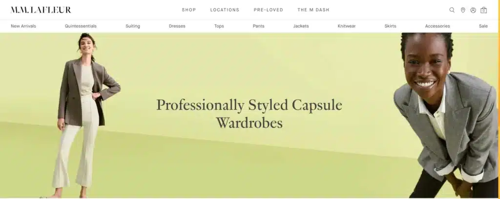 premade professional capsule wardrobe mm. la fleur
