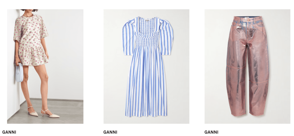 GANNI dress and pants