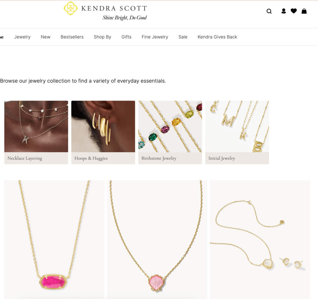 Kendra Scott feminine affordable necklces