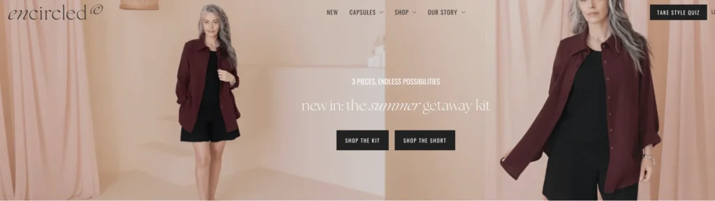 Encircled Premade Capsule Wardrobes featuring travel outfits