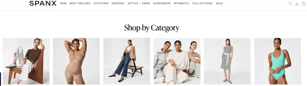 Spanx official website homepage