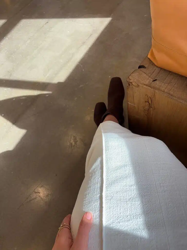 white linen petite skirt fabric