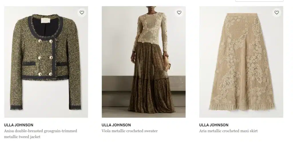 Ulla Johnson ready to wear clothing