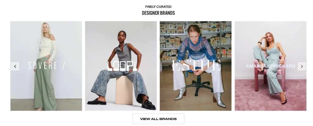 BNTO Designers showing Amanda Uprichard Esthe and Sovere