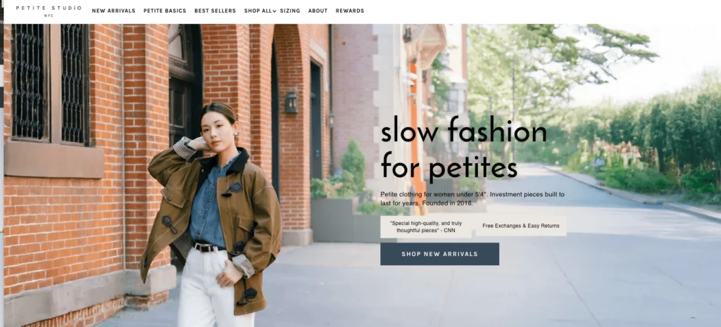 Petite Studio NYC Homepage clothing for petite women